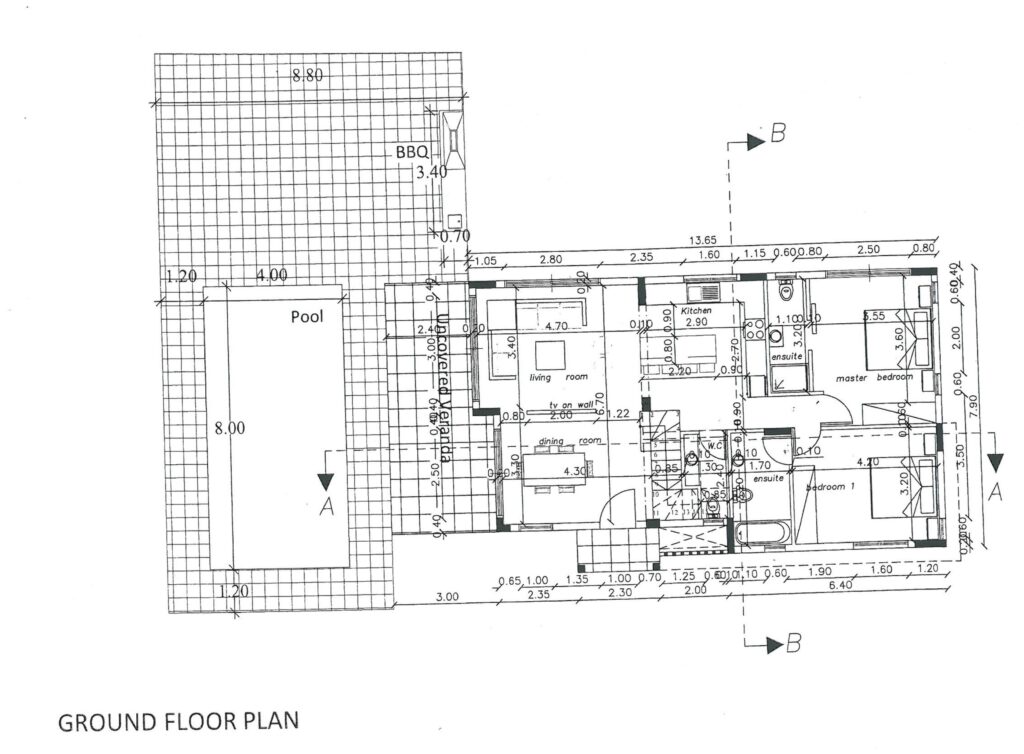 Pomos Seaview Villa,ground Floor Layout