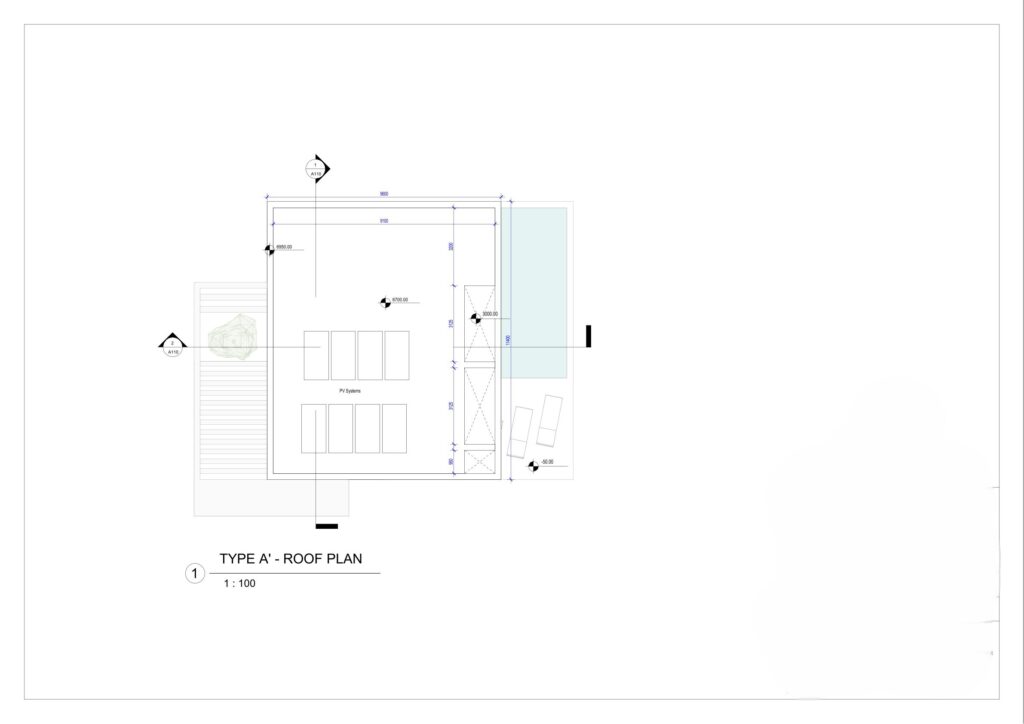 TYPE A’ (b) – ROOF PLAN