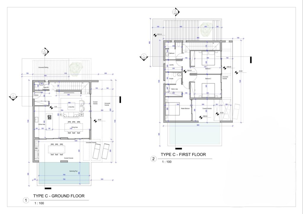TYPE C – FLOOR PLANS
